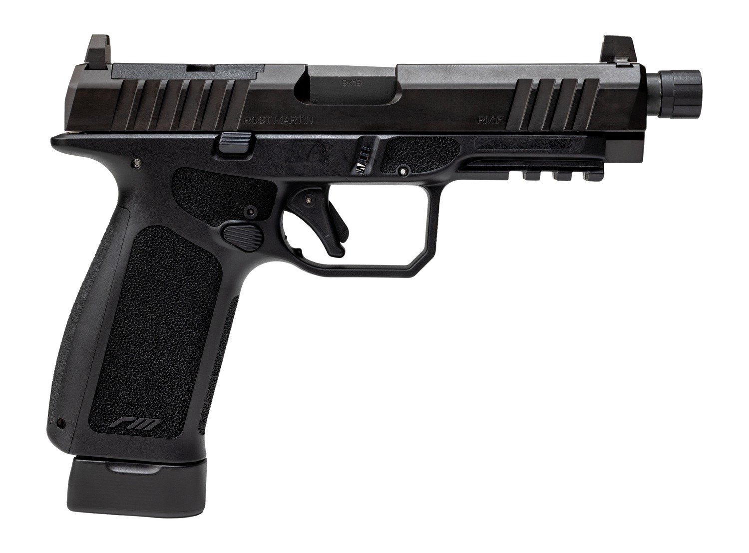 ROST MARTIN RM1FBLKOSPT RM1C 9mm 4.5" Black Semi-Auto Pistol - RMARTIN - 9mm