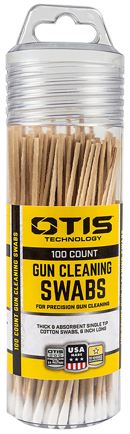 Otis FG241100 Cleaning Swabs Cotton Wood 6 in Pack of 100 - Otis Technology