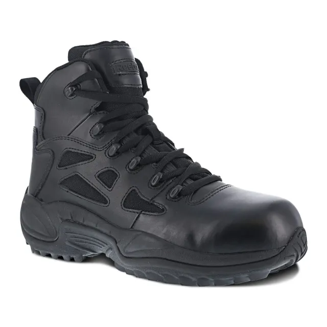 Reebok Rapid Response 6 In Composite Toe Black Stealth Boot