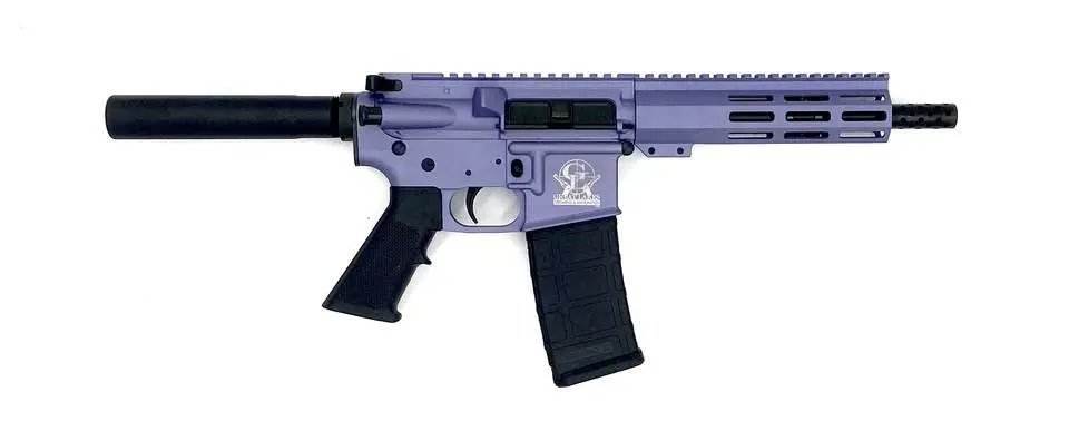 Buy GLFA GL15223PORC .223 Wylde AR-15 Pistol 7.5" Black Nitride Wild Orchid online