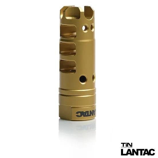 Lantac DGN556B-TIN Dragon Muzzle Brake .223/556 Gold Titanium Nitride - Lantac - 5.56X45mm / .223