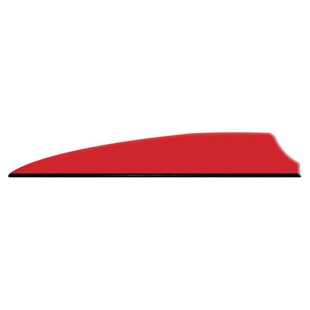 Q2i Q07047 Fusion X-II Vanes Red 3" 100pk Shield Cut Design - Q2i