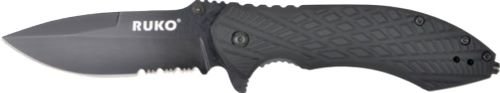 Buy RUKO FOLDER SERRATED 3.25" BLACK HANDLE online