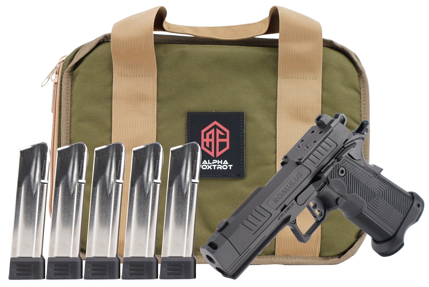 AF AF1911 Romulus AA39X1QIGXDBK20PROM-NVC 9mm 3.50In 21rd - Alpha Foxtrot - 9mm