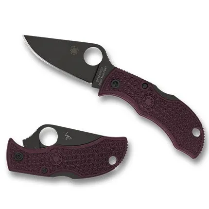 Buy Spyderco MBBGBKP Manbug Lightweight Black/Burgundy CTS-PD#1 Blade online