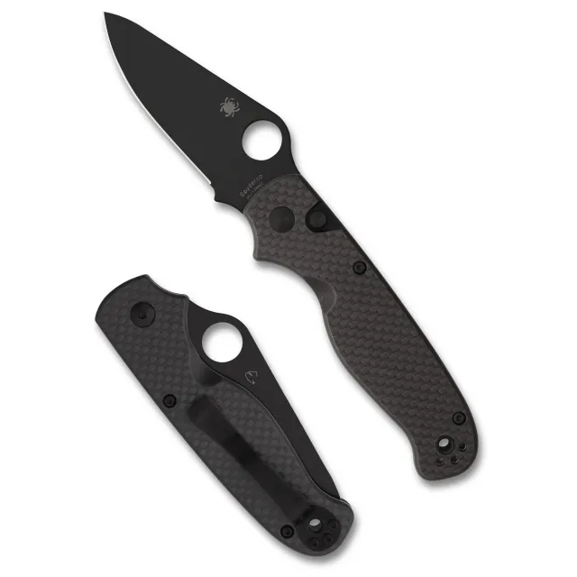Buy Spyderco ButtonUp Carbon Fiber Folding Knife 3.27" Clip Point Blade 7.5" online