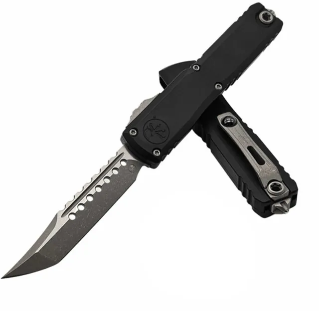 Microtech Ultratech G3 ZBP Hellhound Apocalyptic 3.55 In Black - MICROTECH