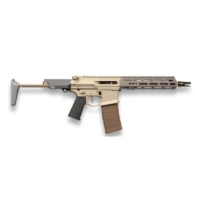 Q Honey Badger 5.56 NATO 9.69in 1:5 Twist SBR Gray Accents HB-556-10IN-SBR - Q - 223 Rem | 5.56 NATO
