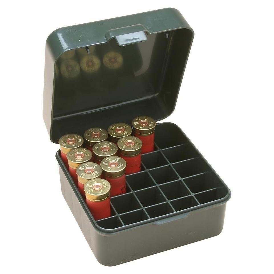 MTM Case-Guard Dual Gauge Shotshell Case 12/16/20 Gauge 3" Holds 25 Rounds Green - MTM Case-Gard