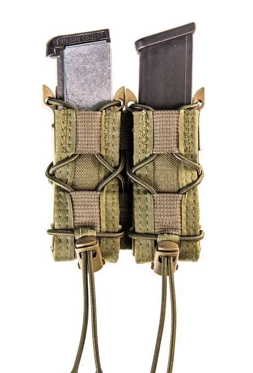 High Speed Gear 11PT02OD TACO Double Mag Pouch OD Green Nylon MOLLE - High Standard