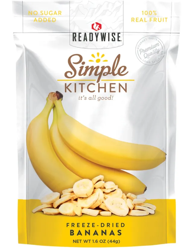 Wise Foods SK05007 Freeze-Dried Bananas 1-Can Long Shelf Life - Wise Foods, Inc.
