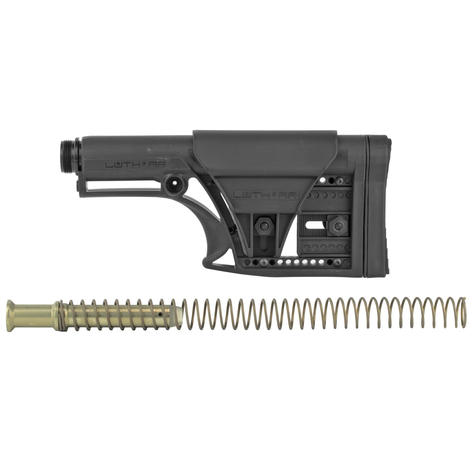 LUTH-AR MBA-1K308 Buttstock Kit, Adjustable, Black, AR-15 .308/7.62 - Luth-AR