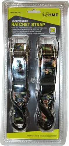Buy HME Products Ratchet Strap 1"x8 Camo 2-Pack Md: RS2PK online