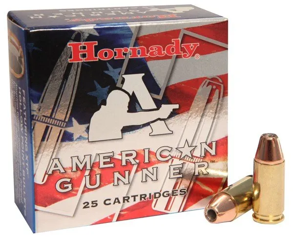 Hornady 90224 American Gunner 9mm +P Luger 124 gr XTP Hollow Point 25 Rds - Hornady Manufacturing Company - 9 mm Luger