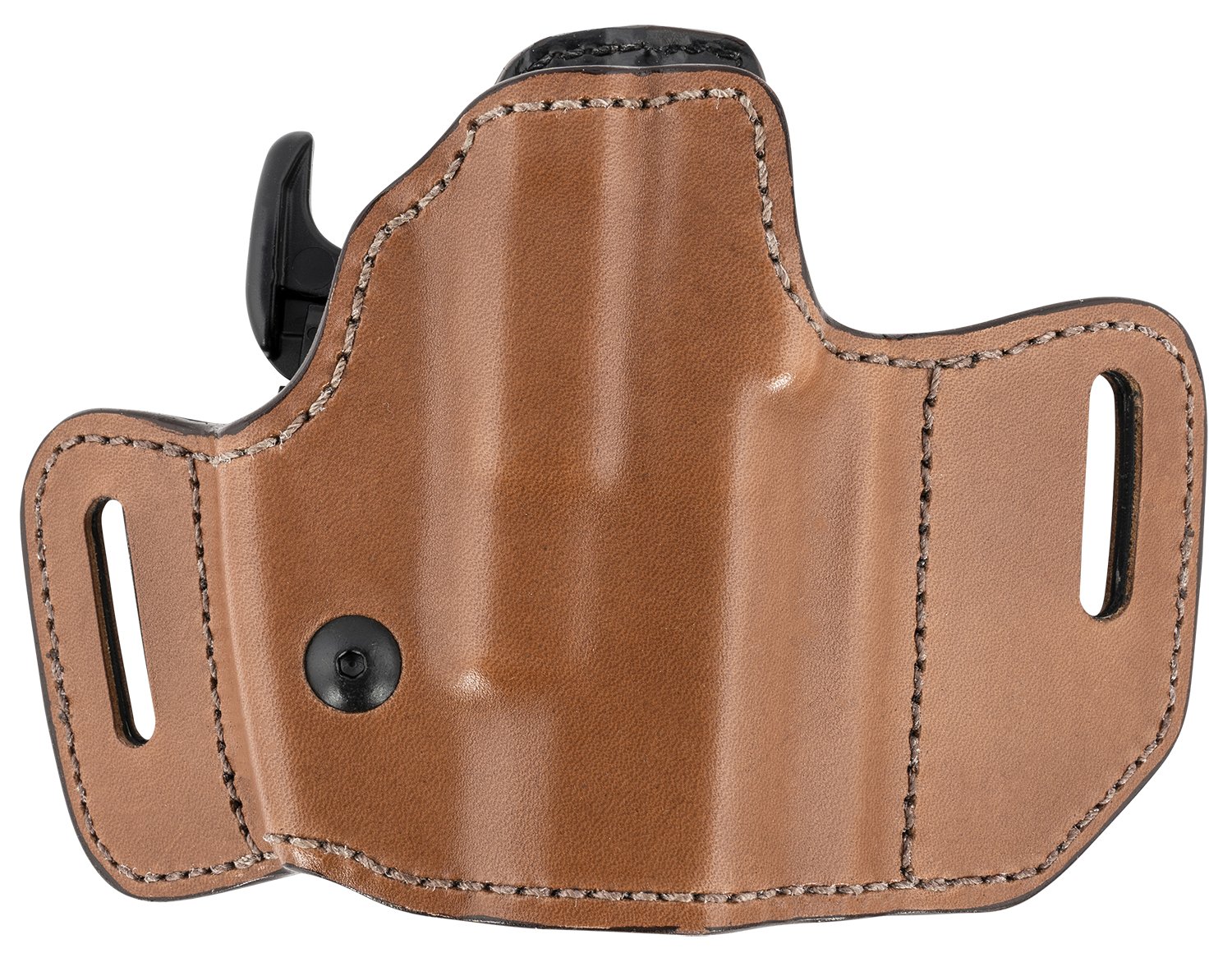 Buy Bianchi 31831 Allusion Assent Pro-Fit OWB Size 11 Tan Leather Belt Slide for S&W M&P Shield/FN FNS Compact/Glock 26/27 Gen1-5 Up to 1.50" Wide Right Hand online