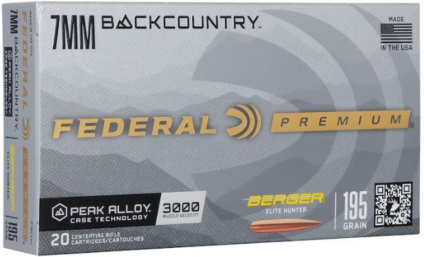 Federal P7BCEH1 7mm BackCountry 195gr Berger Elite Hunter 20/Box - Federal Premium Ammunition - 7MM BACKCOUNTRY