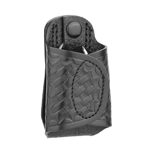 Dutyman Basketweave Leather Silent Key Holder Foldable Pocket Clip