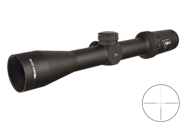 Trijicon Ascent 3-12x40 Rifle Scope 30mm Matte Black BDC Target Holds - Trijicon - 40MM