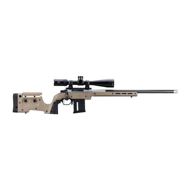 Mdt Sporting Goods Inc 104690FDE XRS Chassis FDE Aluminum Core with Polymer Panels, Adj. Cheekrest, M-LOK Forend, Interchangeable Grips, AICS Mag Compatible, Fits Short Action Howa 1500 - MDT