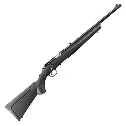 Ruger American Rimfire Compact 22 LR 18 in Satin Blued 10 Round Bolt Action - Ruger - 22 LR