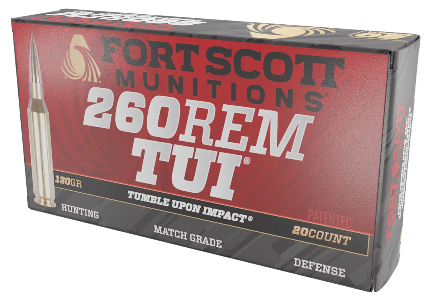 Fort Scott Munitions 260130SCV2 .260 Rem 130gr Solid Copper Ammo 20 Rounds - Fort Scott Munitions - 260 Rem