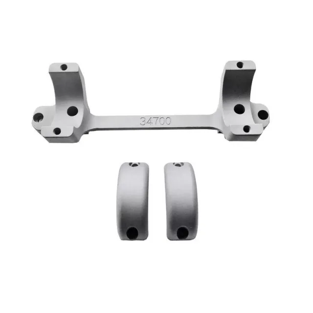DNZ Products 33700 Remington 700 30mm High Silver Scope Mount - DNZ Products