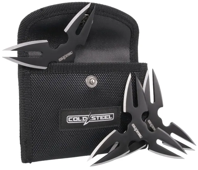 Cold Steel CSTH15STR3PK Throwing Stars 1.50" 420SS Black Oxide 3-Pack