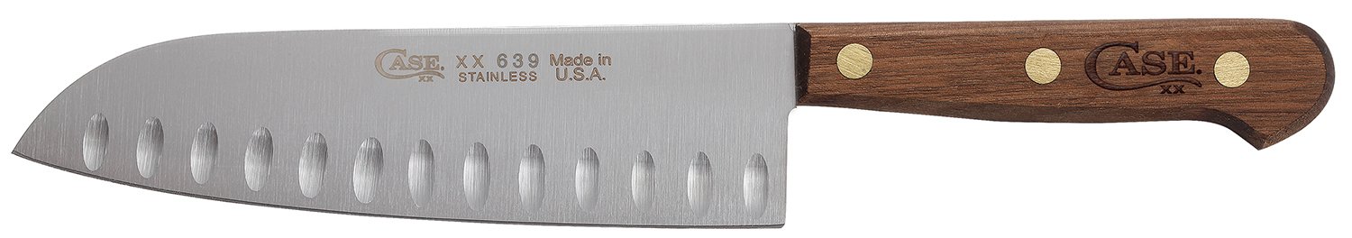 CASE 07322 Santoku Knife 7in Solid Handle Premium Blade - CASE