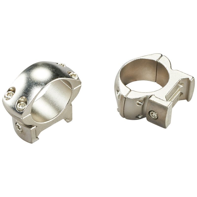 Weaver Grand Slam Steel 1in High Silver Top Mount Rings 49322 1" - Weaver - 1"