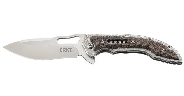 CRKT Fossil Compact 3.41" Brown Folding Knife - CRKT
