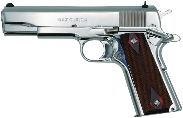 Colt 1911 Government .45 ACP 5" Bright Stainless Finish BLEM - Colt