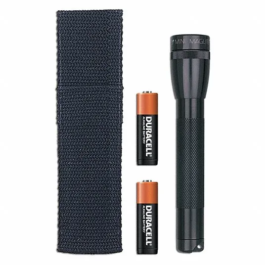 Maglite Mini 2-Cell AA LED Flashlight Black Holster M2A01H - Maglite for sale at Smoke Wagon Firearms