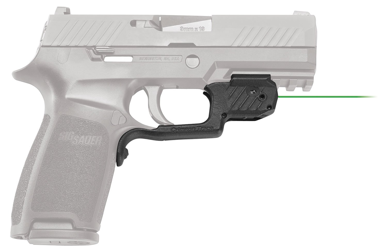 Crimson Trace 01-7780-1 Laserguard Green Laser Sight Sig P320 - Crimson Trace - 0.50" AT 50 FT