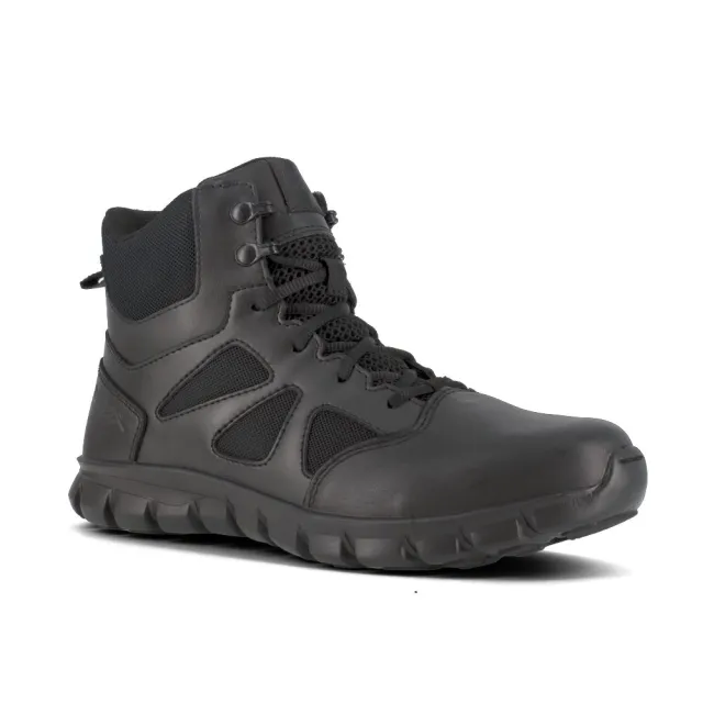 Reebok Sublite Cushion Tactical 6in Soft Toe Boot Black