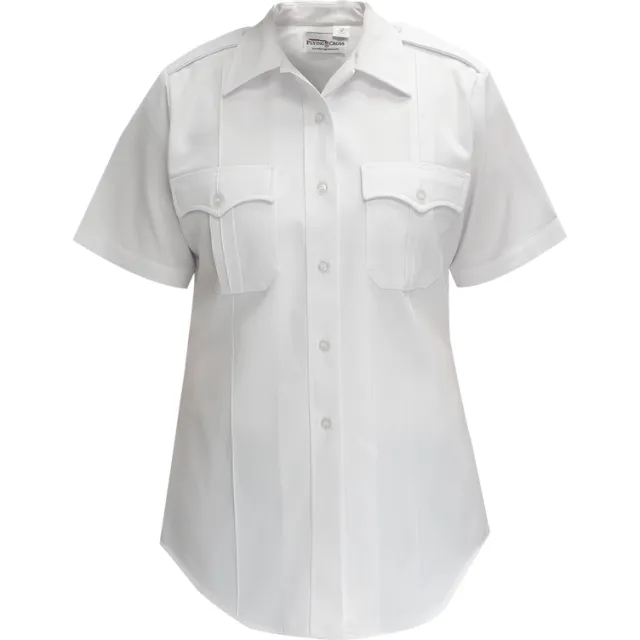 Flying Cross Deluxe Tropical Women's Short Sleeve Shirt Convertible Collar