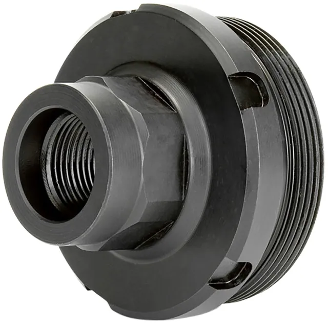Griffin Armament DT1375X24-1/2X28 Thread Adapter 17-4 SS Nitride Black