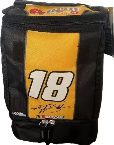 Encon NASCAR #18 Kyle Busch Lunch Kit Dual Compartment Zipper Top Handle - Encon Safety Products