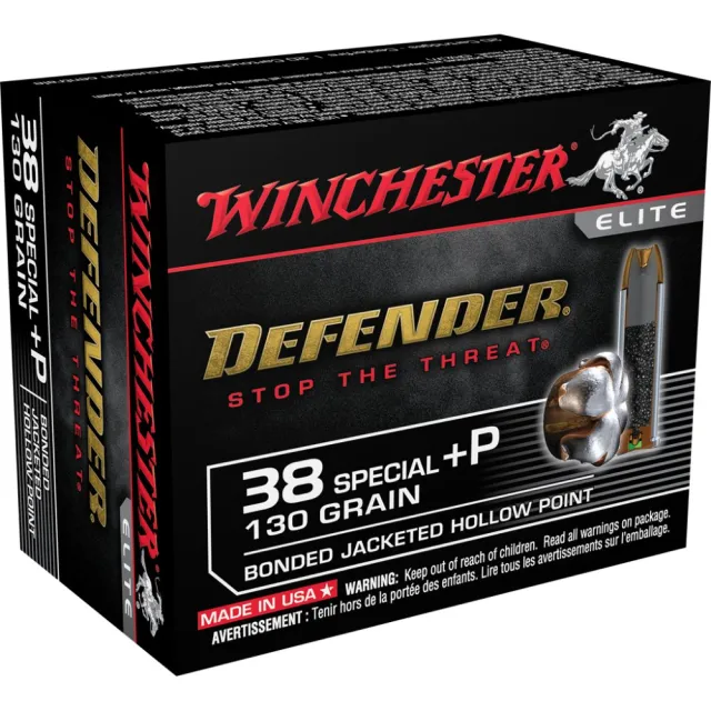 Winchester Ammo S38PDB PDX Defense 38 Special +P 130 gr Bonded Jacket