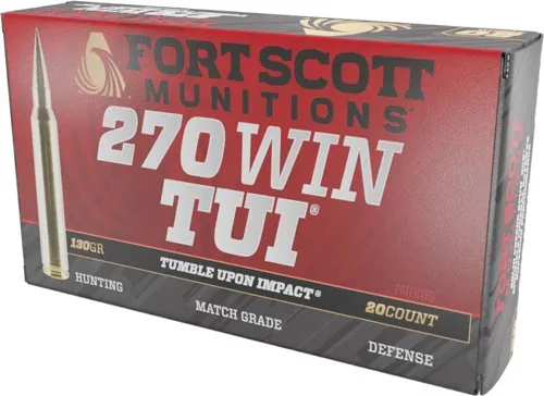 Buy Fort Scott Munitions 270-130-SCV2 .270 Win 130GR Solid Copper 20rd online