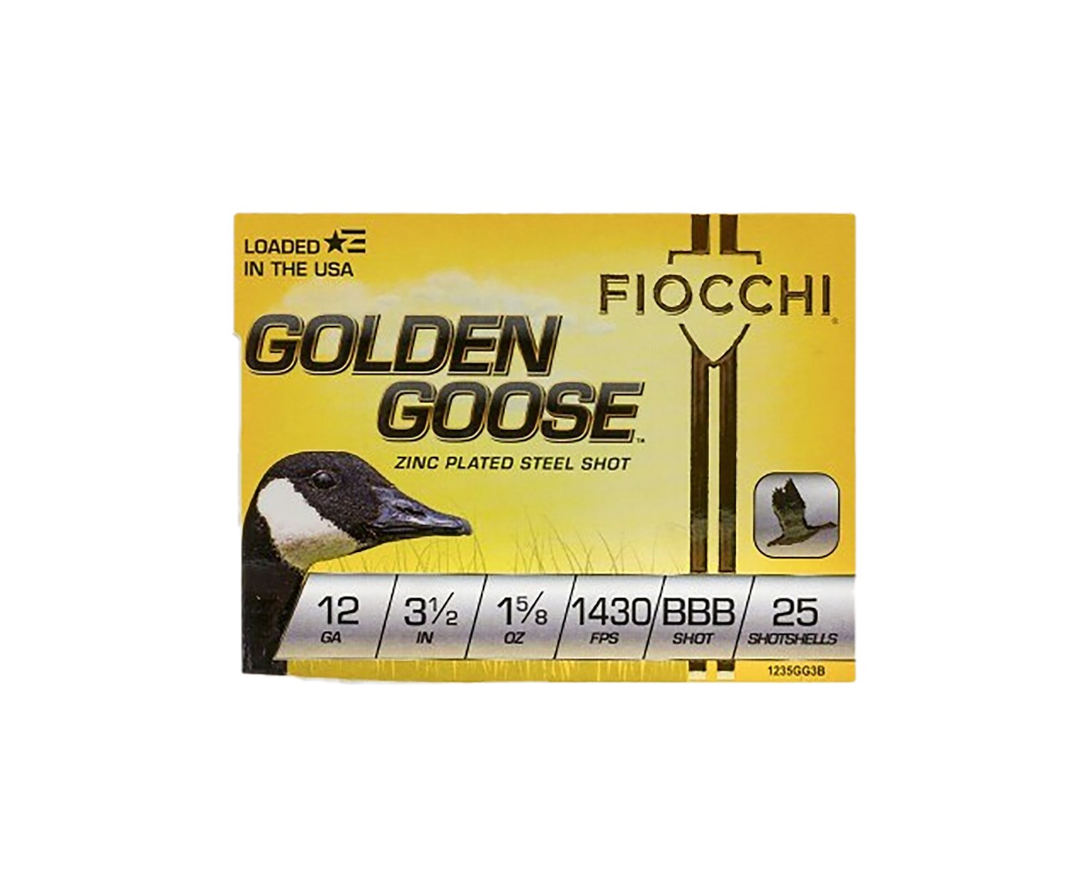 Buy Fiocchi 1235GG3B Golden Goose 12ga 3.5" 1-5/8oz #BBB 25/Box online