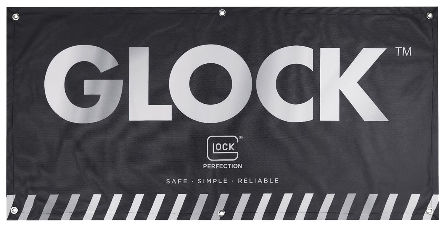Glock Ad02044 Fabric Banner Black 4' X 2' - Glock