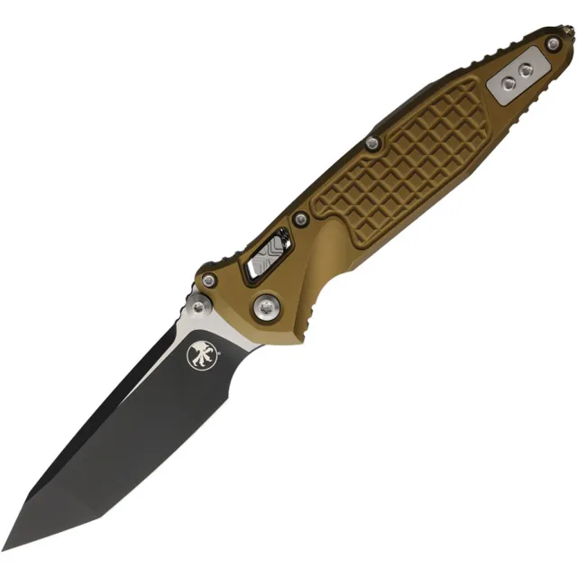 Microtech 161RL-1FRTA SOCOM RAM-LOK 3.75 In TNT Black Tan Aluminum Handle - MICROTECH