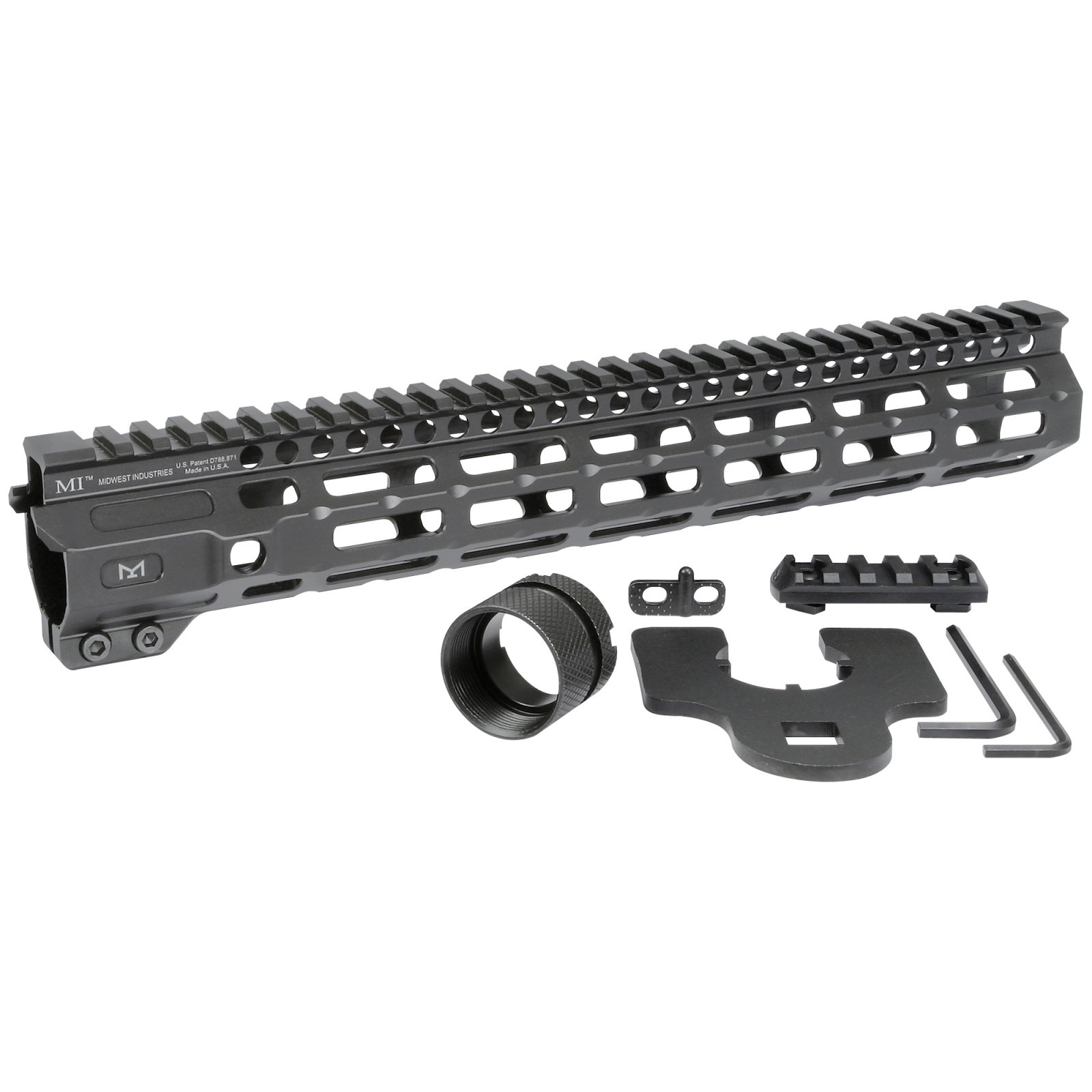 Buy Midwest Industries MICRM12625 12.62" M-Series AR Handguard Black Anodized online