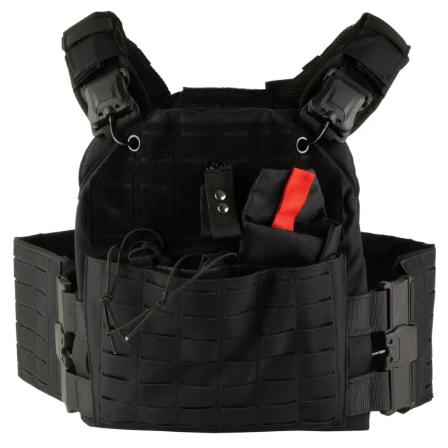NcStar CVLCQR3054B Quick Release Plate Carrier Black M-2XL MOLLE Slots