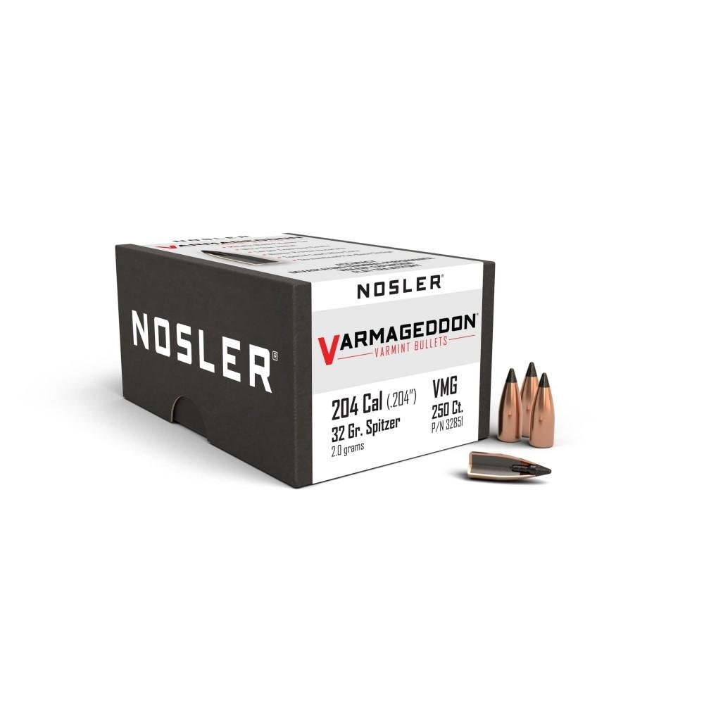 Nosler VarMageddon .20 Caliber 32 Grain FB Tipped 250 Count Bullets - Nosler - 20 CALIBER