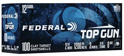 Federal Premium Top Gun 12 Gauge 2.75" 1 1/8oz 7.5 Shot 100/Box - Federal Premium Ammunition - 12 GAUGE 2.75"