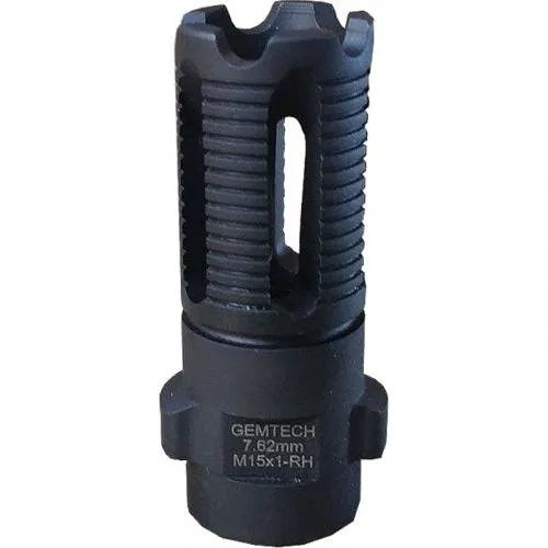 Gemtech 12161 Quickmount Muzzle Brake 30 Cal 7.62mm 15x1mm RH - GEMTECH - 30 CALIBER | 7.62MM