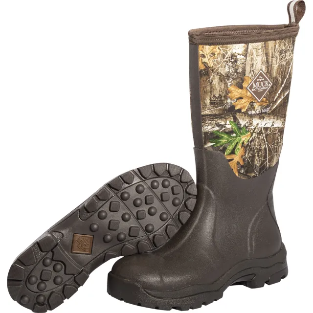 Muck Woody PK 070 Women's Hunting Boots Realtree Edge, Size 7, Waterproof
