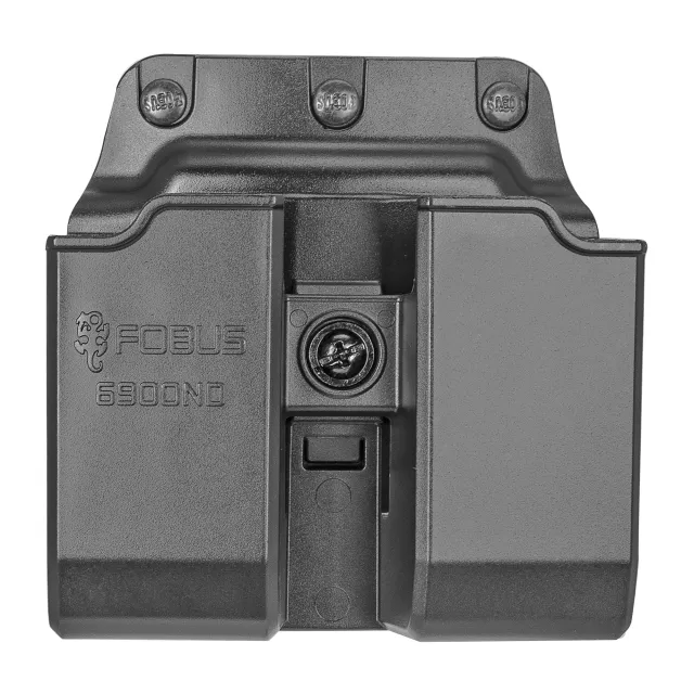 Fobus 6900NDBH Double Mag Pouch Black Polymer Paddle for Glock/HK USP