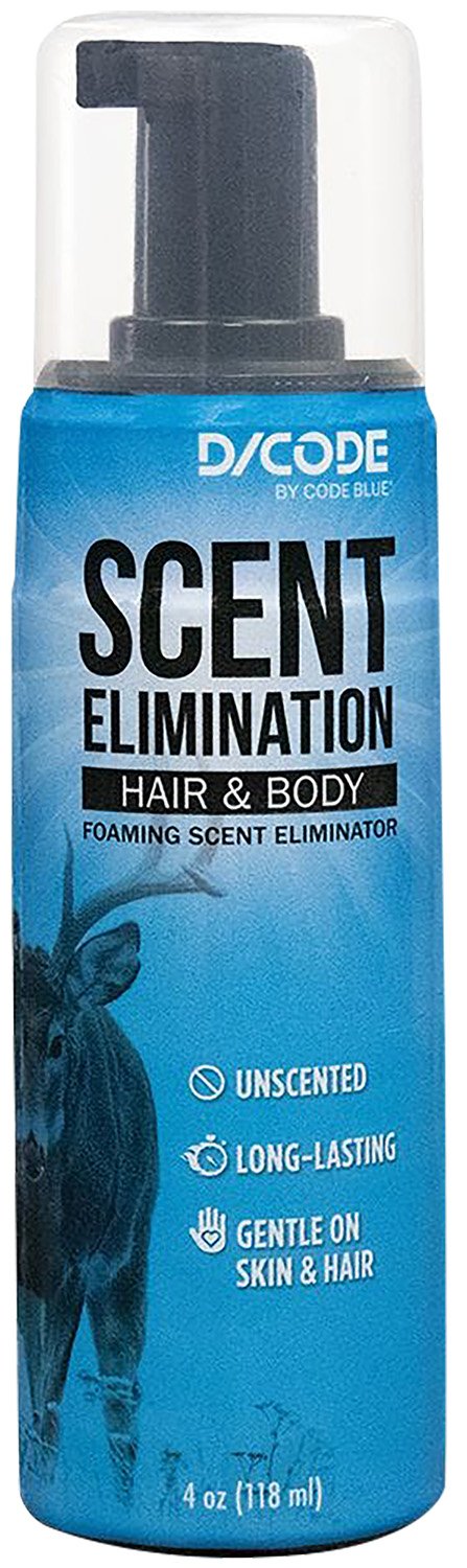 Buy Code Blue OA1435 Hair/Body Foam Scent Eliminator 4 oz Unscented online